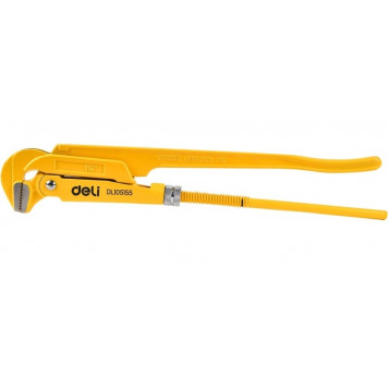 Ключ трубный DL105155 рычажный №2 420 мм (прямые губки 0-55 мм) Deli Ключ трубный DL105155 рычажный №2 420 мм (прямые губки 0-55 мм) Deli