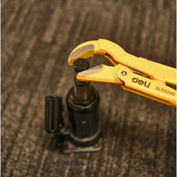 Ключ трубный DL105255 рычажный №2 420 мм (изогнутые губки 0-55 мм) Deli-3