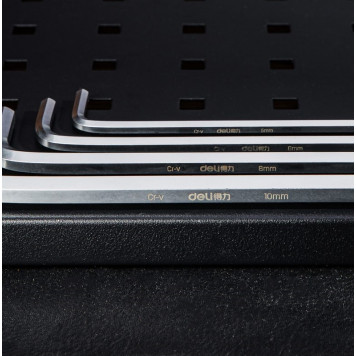 Ключи DL3089 шестигранные сверхдлинные, набор из 9 шт. (1,5-10 мм) Deli-1