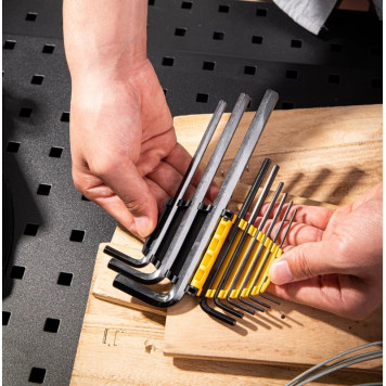 Ключи DL231209H шестигранные удлиненные, набор из 9 шт. (1,5-10 мм) Deli-6