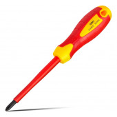 Отвёртка DL516100 диэлектрическая до 1000В крестовая PH2х100 мм Deli