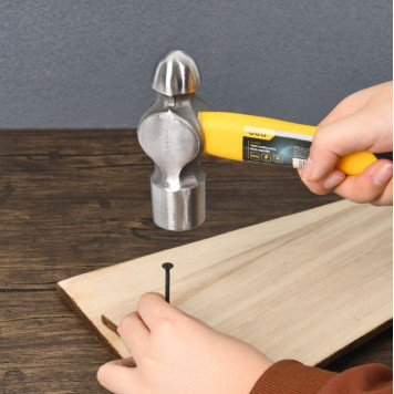 Молоток DL443020 рихтовочный 900 гр, фиберглассовая рукоять Deli-3