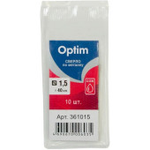 Сверло 361015 по металлу, ЦХ 1,5 мм Optim уп 10 шт.
