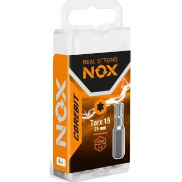 Бита 332315-5B COREBIT TX15x25 мм, 5 шт бокс NOX