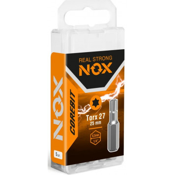 Бита 332327-5B COREBIT TX27x25 мм, 5 шт бокс NOX