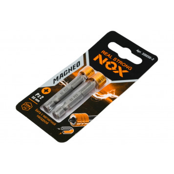 Бита 330250-2 MAGNEO с магнитной насадкой PZ2x50 мм, 2 шт карта NOX-5