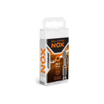 Бита 336150 STRONG torsion PH1x50 мм, 10 шт бокс NOX Бита 336150 STRONG torsion PH1x50 мм, 10 шт бокс NOX