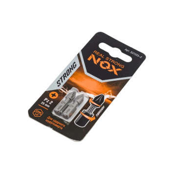 Бита 337225-2 STRONG torsion PZ2x25 мм, 2 шт карта NOX-6