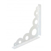 Кронштейн для полок 182х182 полимер белый