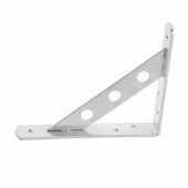 Кронштейн усиленный 200х150 полимер хром эффект