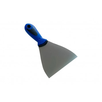 Шпатель ПРОФИ 100мм из нержавеющей стали с двухкомпонентной ручкойи ИНТЕК
