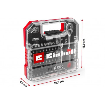 Набор 109022 бит и головок 37 предметов, Einhell-5