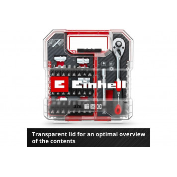 Набор 109022 бит и головок 37 предметов, Einhell-7