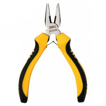 Плоскогубцы DL103201 мини 115мм, двухкомпонентная рукоять Deli