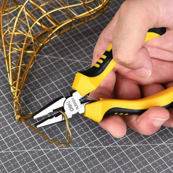 Плоскогубцы DL103201 мини 115мм, двухкомпонентная рукоять Deli-4