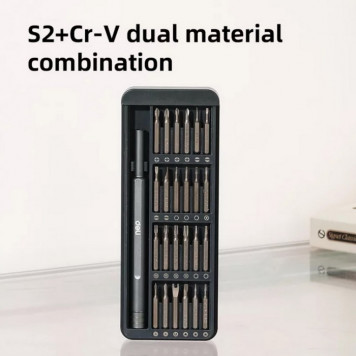Набор DL241025 прецизионных отверток (отвертка + 24 биты), сталь S2 + Cr-V Deli-1