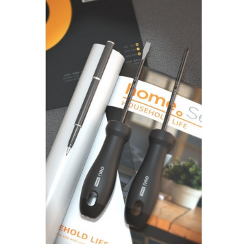 Набор HT1004L отверток "Home Series Green" 4шт SL5x100+SL6x150+PH1x100+PH2x150, Deli-5