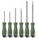 Набор HT1006L отверток "Home Series Green" 6шт SL3x75+SL5x100+SL6x150+PH0x75+PH1x100+PH2x150, Deli