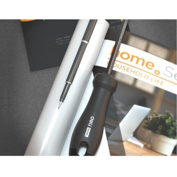 Отвёртка HT1055C 2-хсторонняя "Home Series Gray" SL5+PH1, длина жала 100мм, эксклюзивный дизай Deli-4