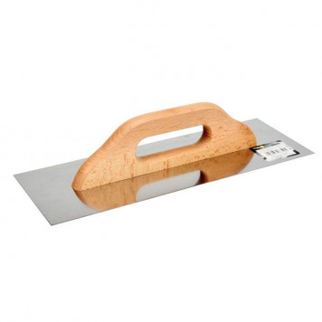 Гладилка 06640 нержавеющая 380х125мм с деревянной ручкой-1