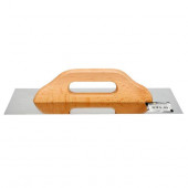 Гладилка 06640 нержавеющая 380х125мм с деревянной ручкой