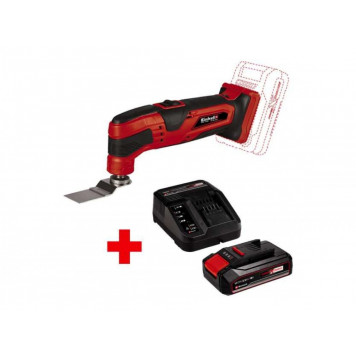 Набор Einhell: Многофункциональный инструмент аккумуляторный PXC TC-MG 18 Li, 1 аккумулятор PXC 2.5Ач 18В, ЗУ 3А Набор Einhell: Многофункциональный инструмент аккумуляторный PXC TC-MG 18 Li, 1 аккумулятор PXC 2.5Ач 18В, ЗУ 3А