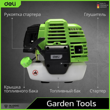 Бензотриммер DE-GT255-7 триммер бензиновый Deli-14