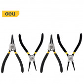 Набор DL20521-4 из 4-х съемников стопорных колец 175мм, сталь HRC50-54 Deli