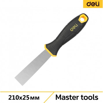 Шпатель DL-HD1 210*25мм, нержавеющая сталь Deli Шпатель DL-HD1 210*25мм, нержавеющая сталь Deli
