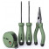 Набор HT0004L ручного инструмента "Home Series Green" 4 предмет Deli