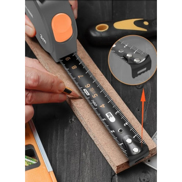 Набор HT0008C ручного инструмента "Home Series Gray" 8 предметов Deli-9