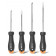 Набор HT1004C отверток "Home Series Gray" 4шт SL5x100+SL6x150+PH1x100+PH2x150, Deli