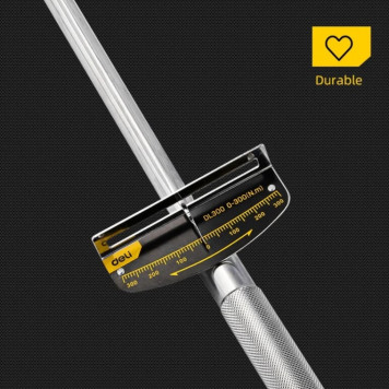 Ключ DL300 динамометрический 0-300Нм, 1/2" длина 480мм Deli-12
