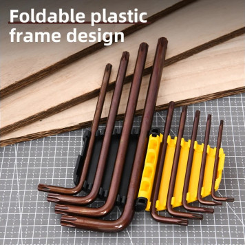 Ключи DL230707G набор шестигранных "TORX" удл. 9шт ( T10,T15,T20,T25,T27,T30,T40,T45,T50) Deli-5