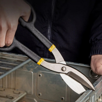 Ножницы DL25912 по металлу прямые 310мм, для резки холоднокатаного листа толщиной до 0,9мм Deli-3