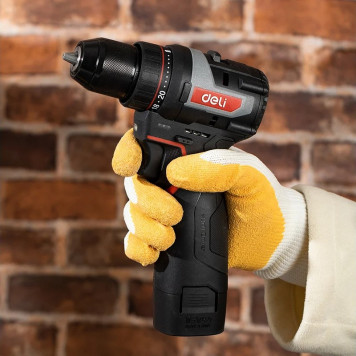 Шуруповёрт DE-DZ16-1D2, 2х2Ач+ЗУ, 16В, 45Нм, сумка, Deli "Red Line"-11