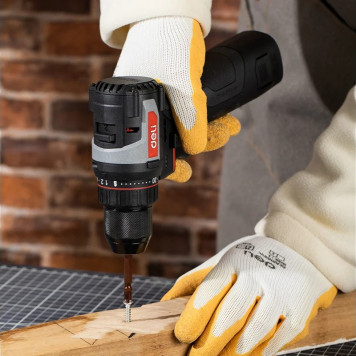 Шуруповёрт DE-DZ16-1D2, 2х2Ач+ЗУ, 16В, 45Нм, сумка, Deli "Red Line"-1