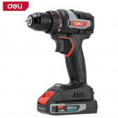 Шуруповёрт DE-DZ20-1D2, 2х2Ач+ЗУ, 20В, 50Нм, сумка, Deli "Red Line"