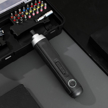 Отвёртка DL-DP04-E1B2 аккумуляторная (3,6В, 2А*ч, 5Нм, набор бит 24 шт, пласт. кейс) Deli-7