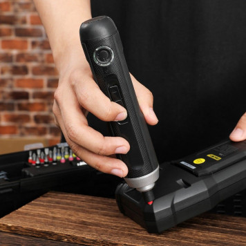 Отвёртка DL-DP04-E1B2 аккумуляторная (3,6В, 2А*ч, 5Нм, набор бит 24 шт, пласт. кейс) Deli-8