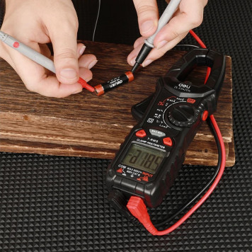 Мультиметр DL334204 клещи цифровые Deli-4