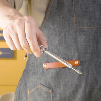 Отвёртка DL8002 тестер индикаторная напряжения светодиодная 100-500 В, длина 190мм Deli-5