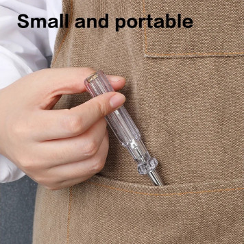 Отвёртка DL8002 тестер индикаторная напряжения светодиодная 100-500 В, длина 190мм Deli-8