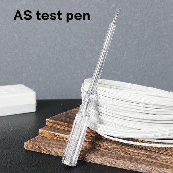 Отвёртка DL8002 тестер индикаторная напряжения светодиодная 100-500 В, длина 190мм Deli-9