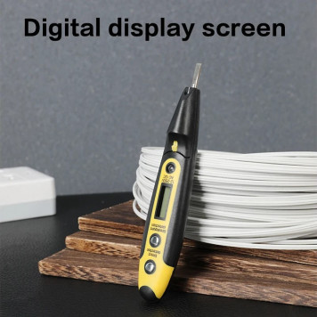 Отвёртка DL8005 тестер индикаторная напряжения светодиодная 12-250В Deli-6