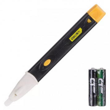 Детектор DL8008 бесконтактный напряжения (90-1000В, функция фонарика, батарейки в комплекте) Deli