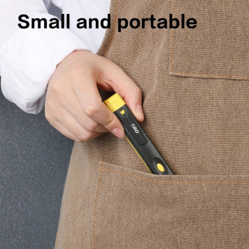 Детектор DL8008 бесконтактный напряжения (90-1000В, функция фонарика, батарейки в комплекте) Deli-4