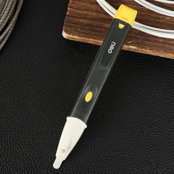 Детектор DL8008 бесконтактный напряжения (90-1000В, функция фонарика, батарейки в комплекте) Deli-5