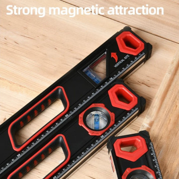 Уровень DL290800K зеркальный глазок, двухсторонняя фрезеровка 80 см Deli-4