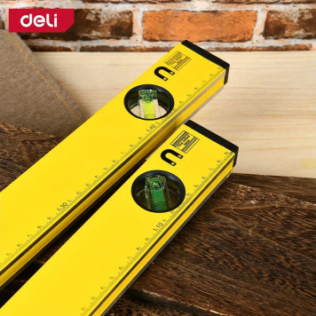 Уровень DL291500 строительный магнитный 3 глазка 150 см Deli-1